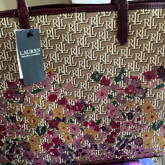 Ralph Lauren canvas, leather, extra large tote - Picture 3 of 7